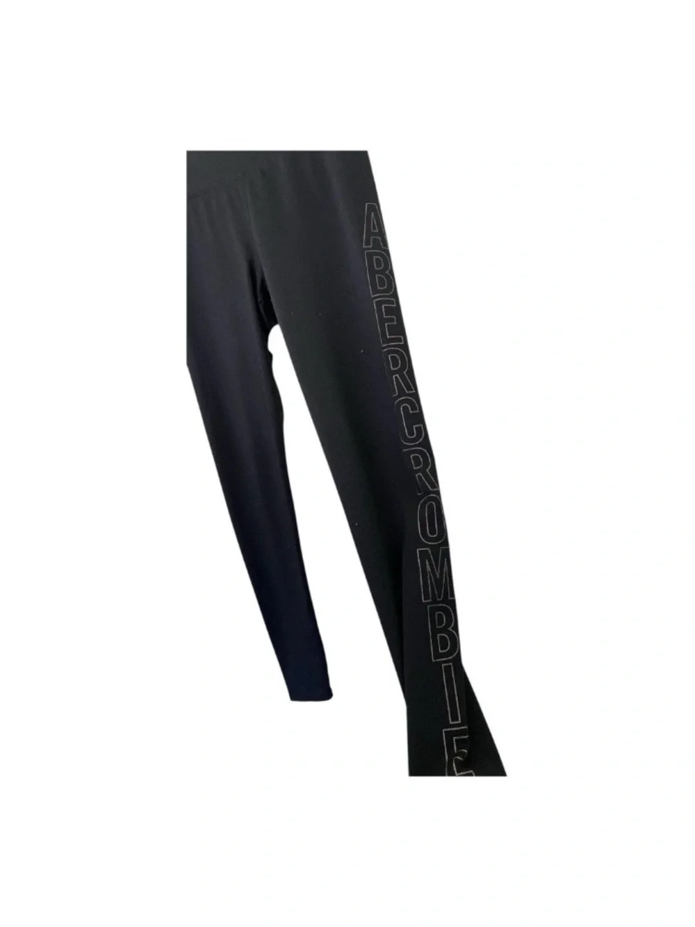 Abercrombie & Fitch Black Leggings with Side Logo size S